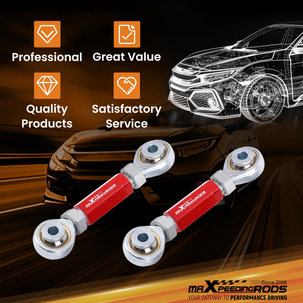 CoiloversRear Toe Arms compatible for Honda Civic 92-00 compatible for Acura Integra 94-01 Shock Kit