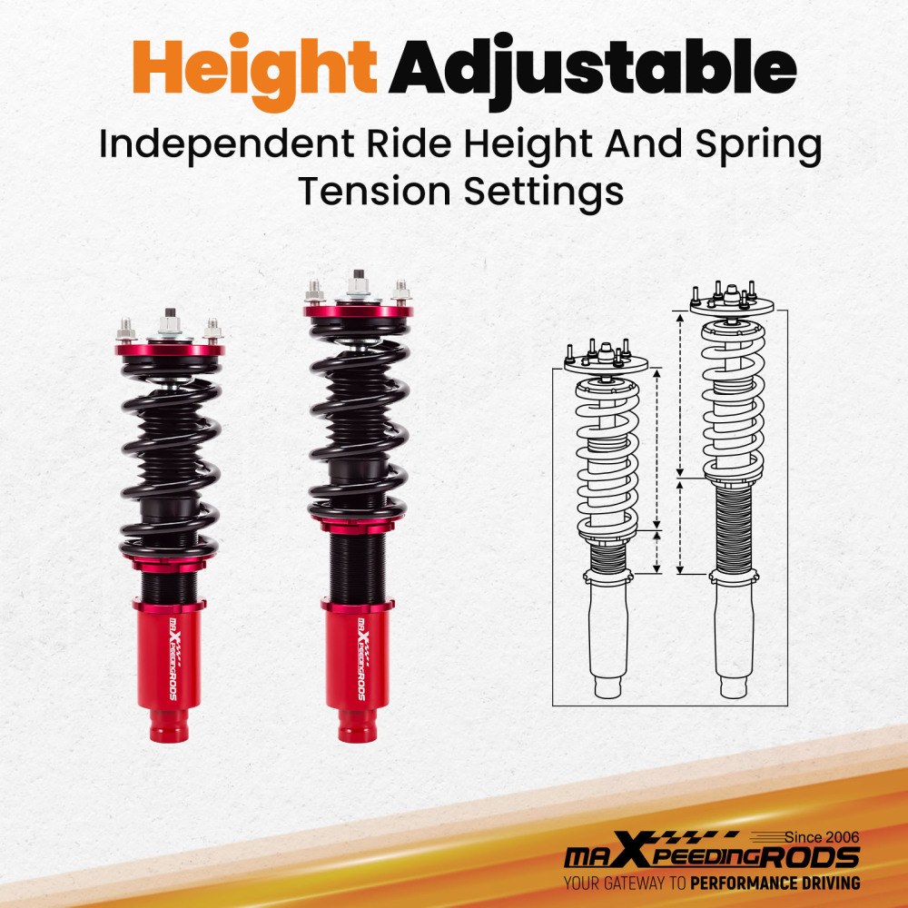 Maxpeedingrods Coilovers Suspension KitSway Bar Links compatible for Honda Civic 96-00