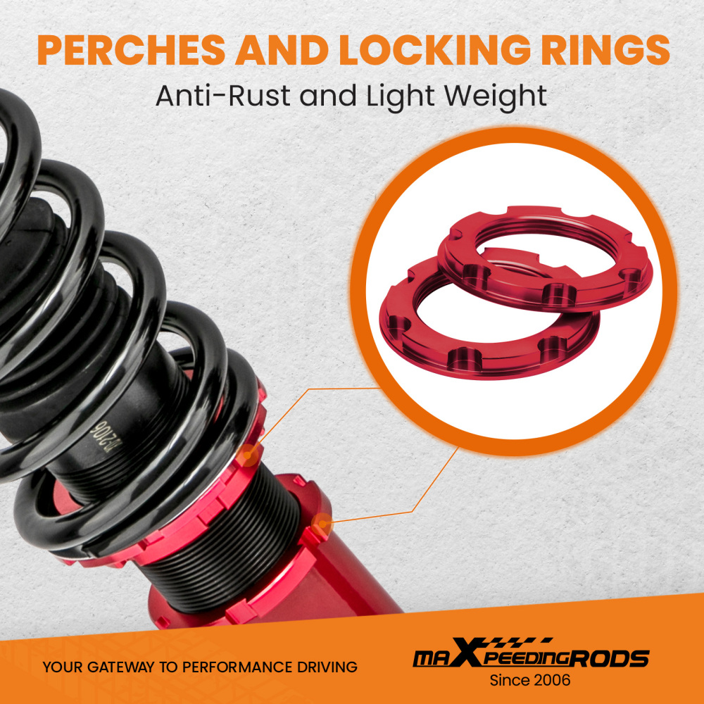 Compatible for Honda Civic 1989-2000 Height Adjustable Coilover Suspension Kit Lowering Kit