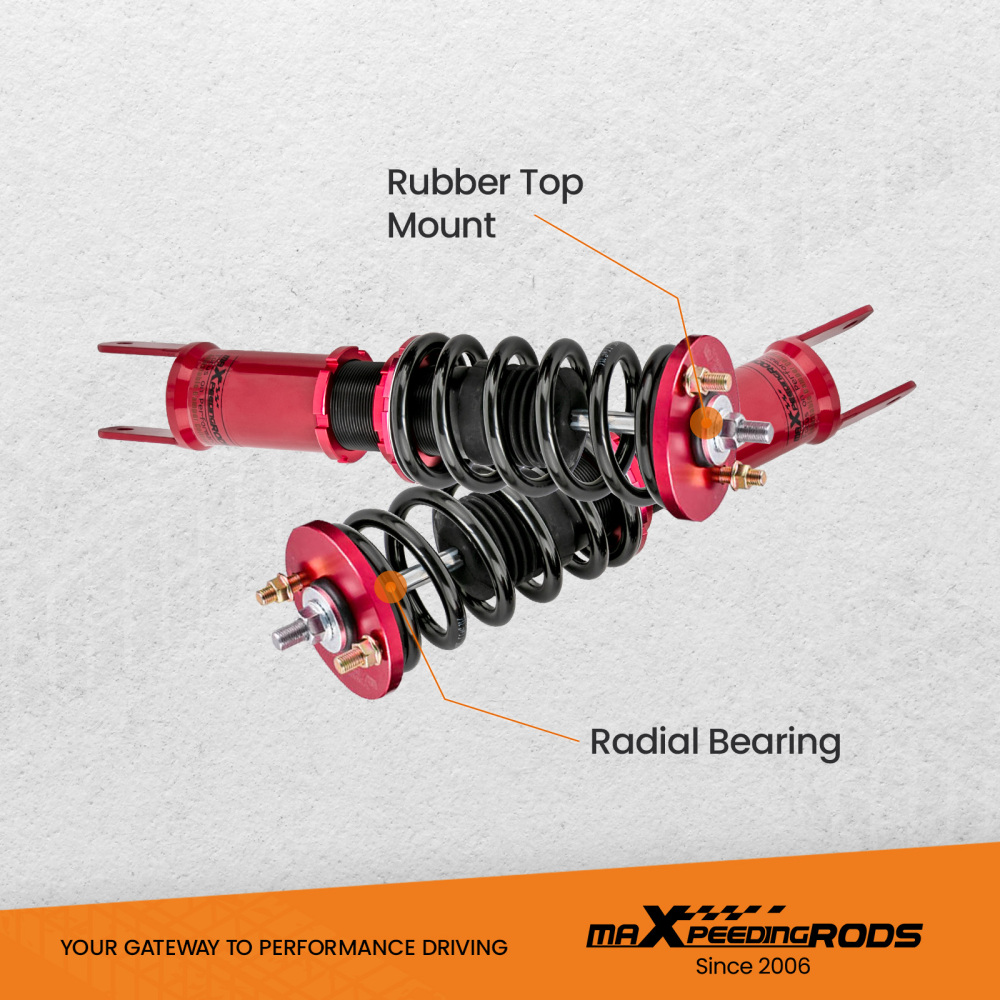 Compatible for Honda Civic 1989-2000 Height Adjustable Coilover Suspension Kit Lowering Kit