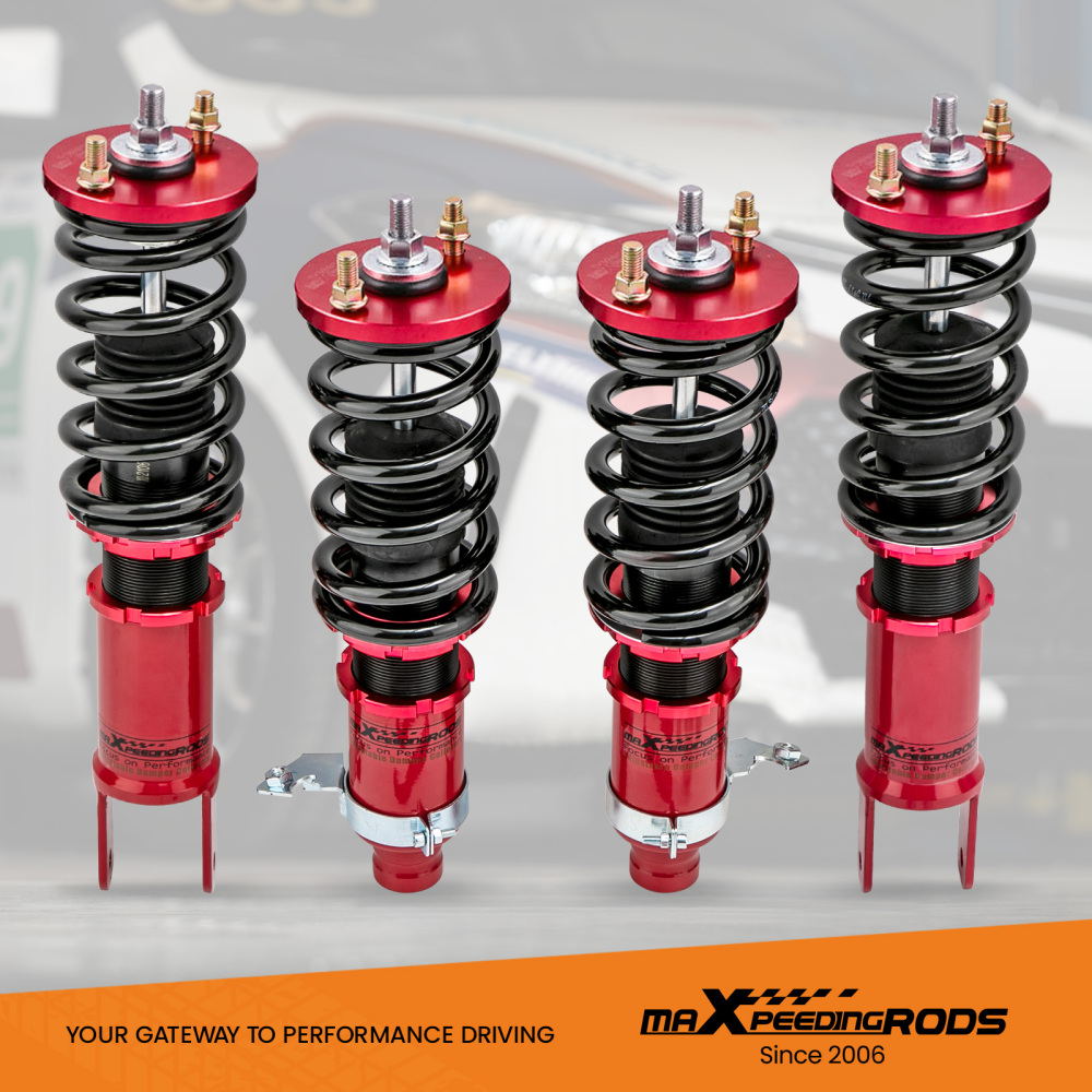 Compatible for Honda Civic 1989-2000 Height Adjustable Coilover Suspension Kit Lowering Kit