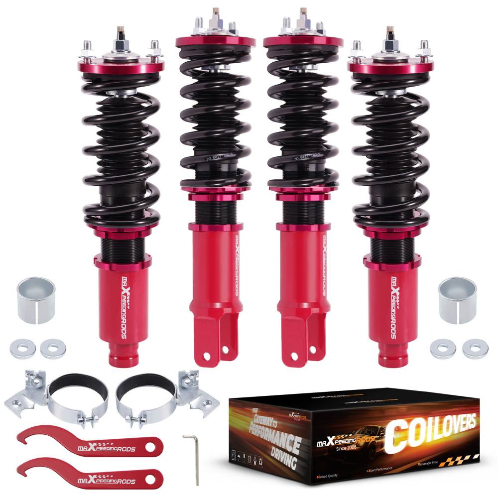 Maxpeedingrods 24 Way Damper Coilovers Kit compatible for Honda Civic 88-91 & Integra 90-93