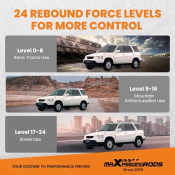 1996 - 2001 compatible for Honda CR-V Adjustable Damper Shock Absorber Racing Strut Coilovers Lowering Kit