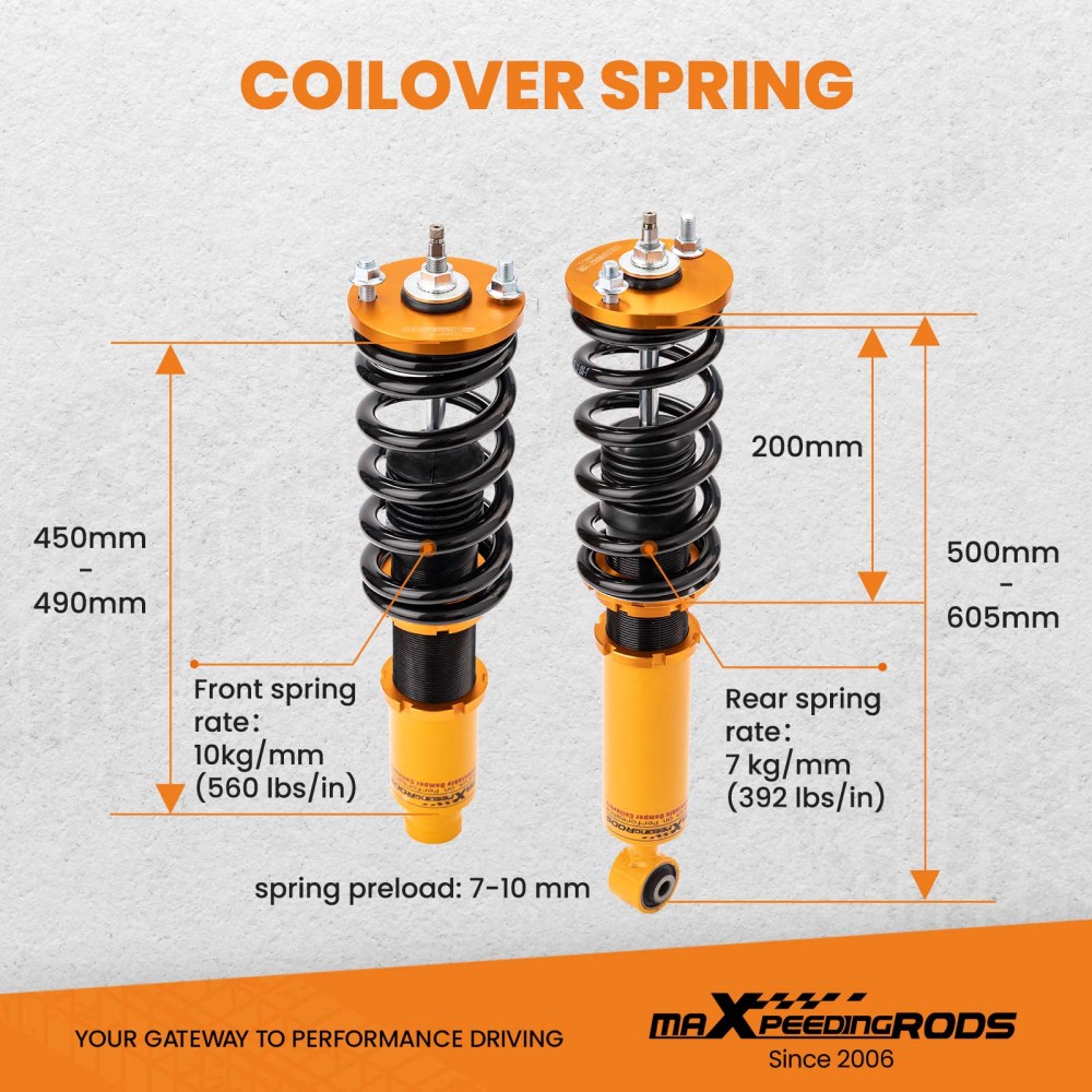 Compatible for Honda CR-V 1996-2001 Assembly Coilover Kits Adjustable Damper Shock Absorber lowering kit