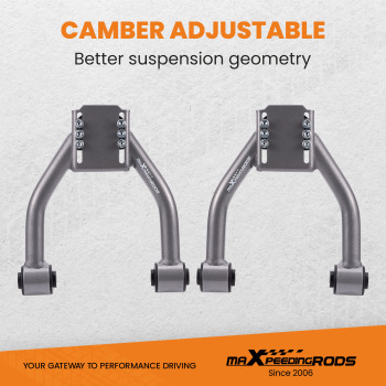 Adjustable Coilovers Front Upper Camber Control Arm Kit compatible for Honda CR-V 1997-2001