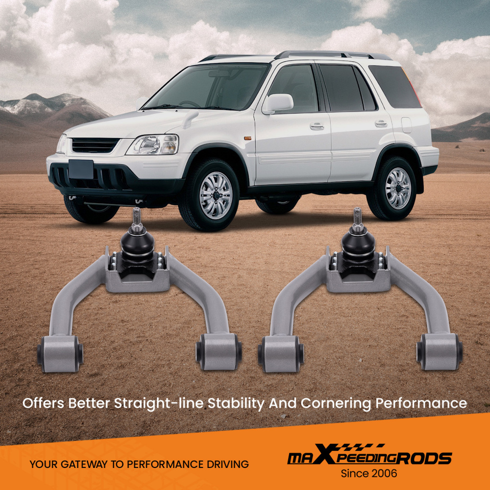 Adjustable Coilovers Front Upper Camber Control Arm Kit compatible for Honda CR-V 1997-2001