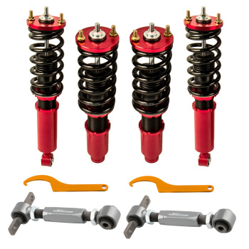 Coilover Rear Suspension Adjustable Upper Camber Control Arm compatible for Honda CRV 96-01