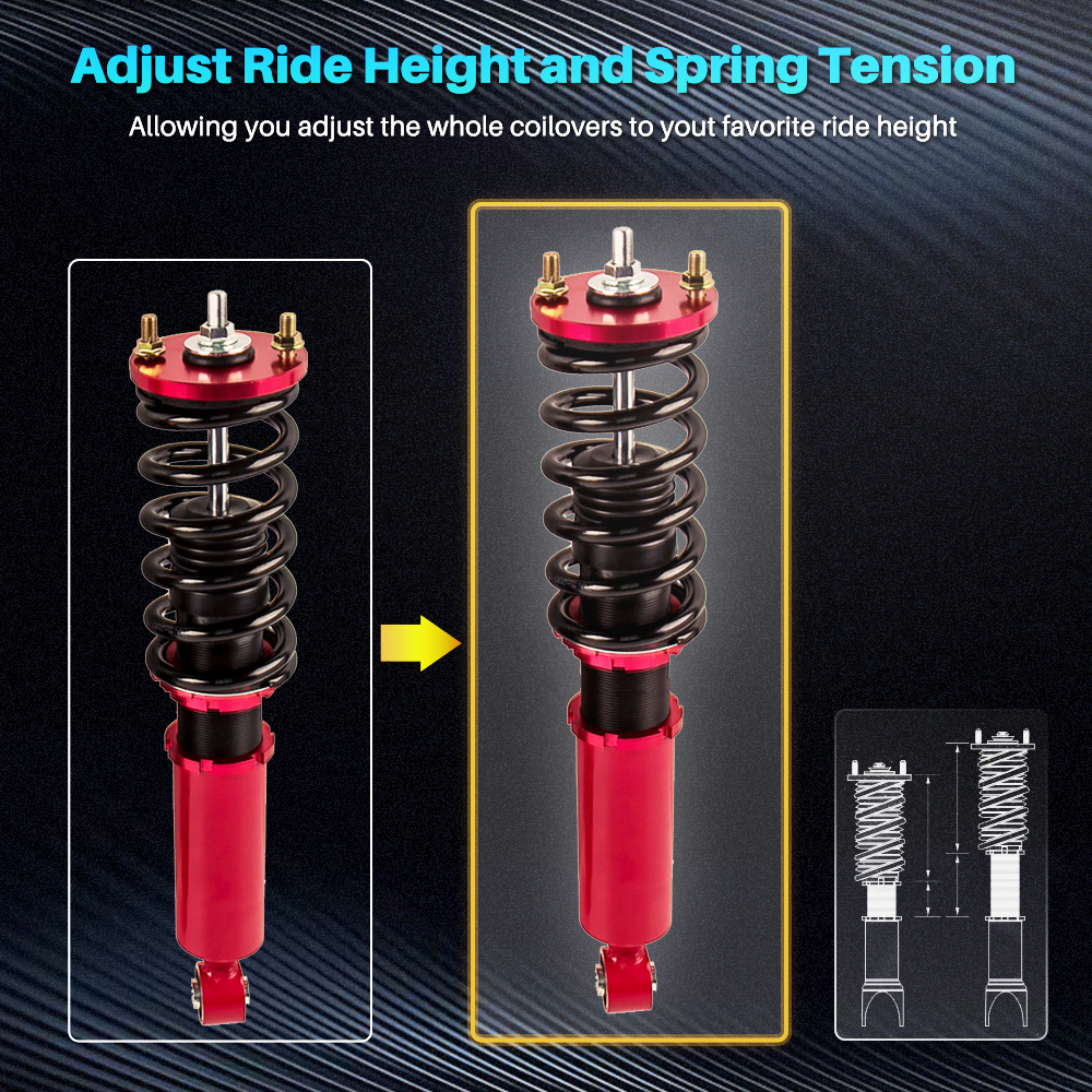 Coilover Rear Suspension Adjustable Upper Camber Control Arm compatible for Honda CRV 96-01