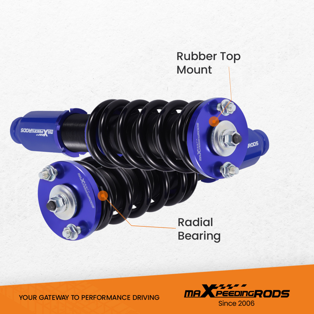 Coilovers Adjustable Front+Rear Camber+Toe Arm Kit compatible for Honda CR-V 1997-2001