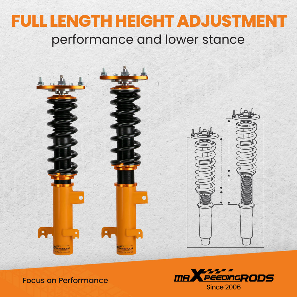 Assembly Coilovers Lowering Suspension compatible for Honda Odyssey 1999-2004 Sway Bar Lowering Kit