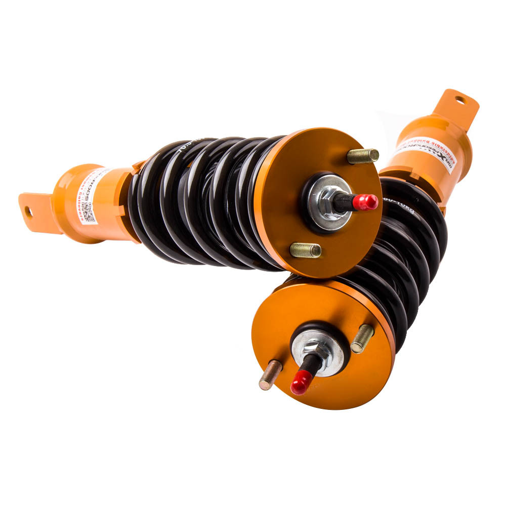 Compatible for Honda 2000 - 2009 S2000 Roadster 2.0/2.2L 24 Ways Adjustable Coilover / Shock Absorber Suspension Kit  Lowering Kit
