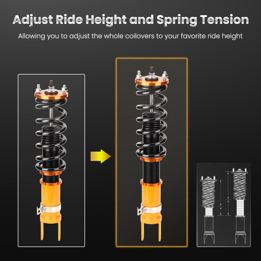 Compatible for Honda S2000 S2K AP1 AP2 2000 - 2009 Adjustable Height Coilovers Shock Absorber Struts lowering kit
