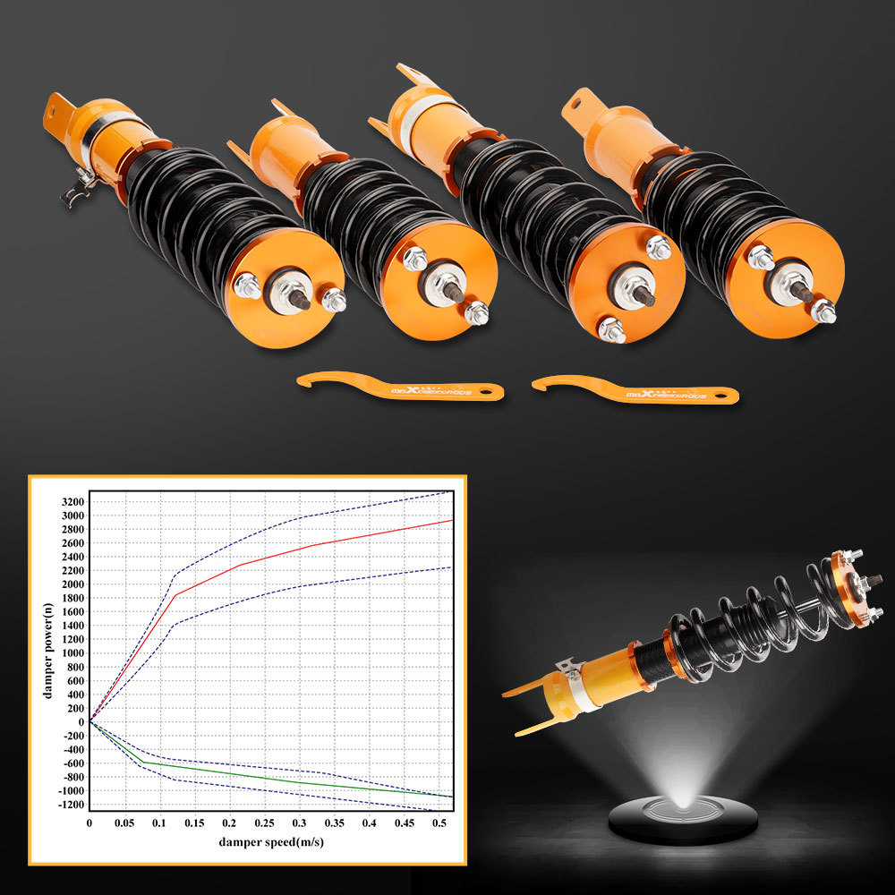 Compatible for Honda S2000 S2K AP1 AP2 2000 - 2009 Adjustable Height Coilovers Shock Absorber Struts lowering kit