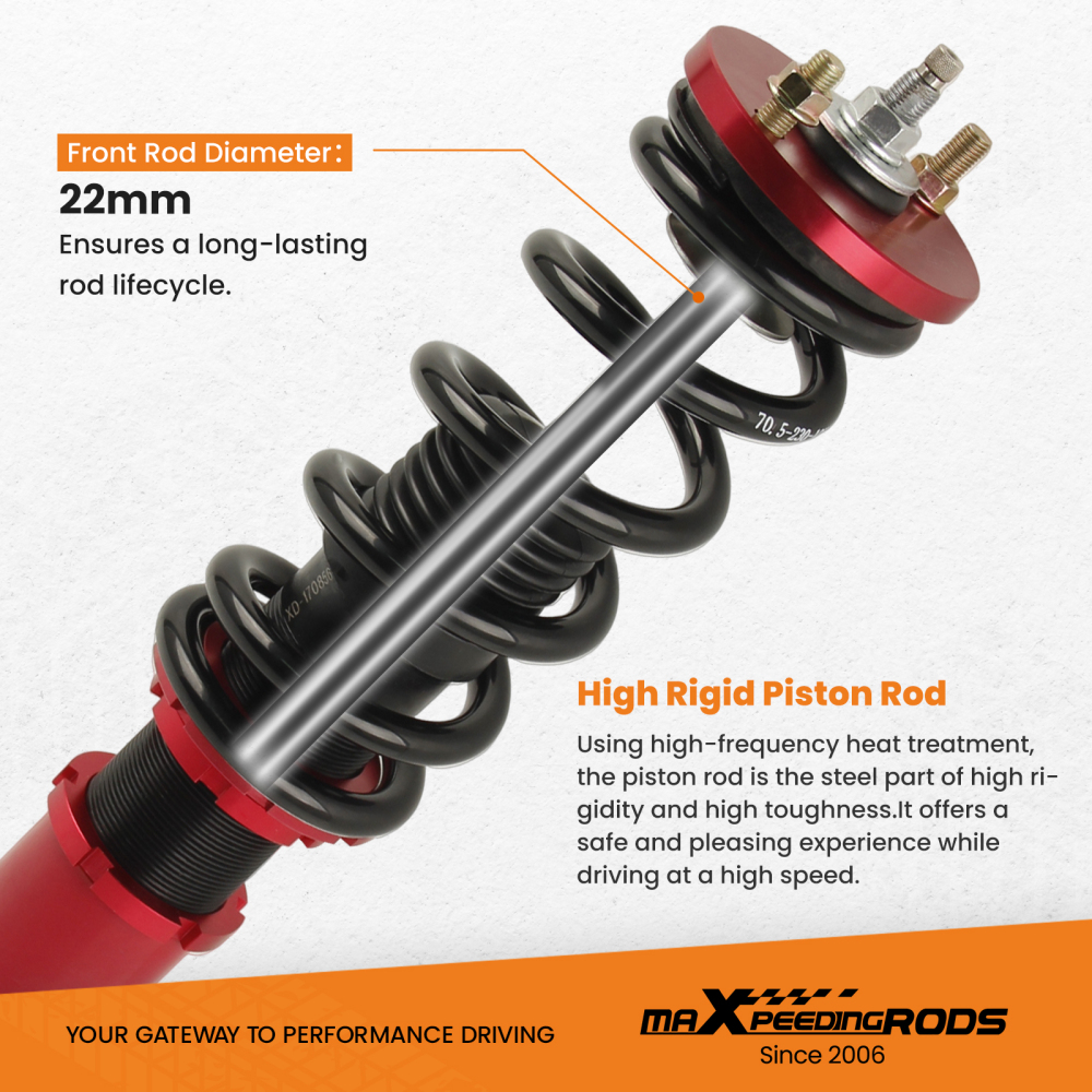 Compatible for Honda S2000 AP1 AP2 2000-2009 24 Ways Damper Adjustable Shocks Coilovers