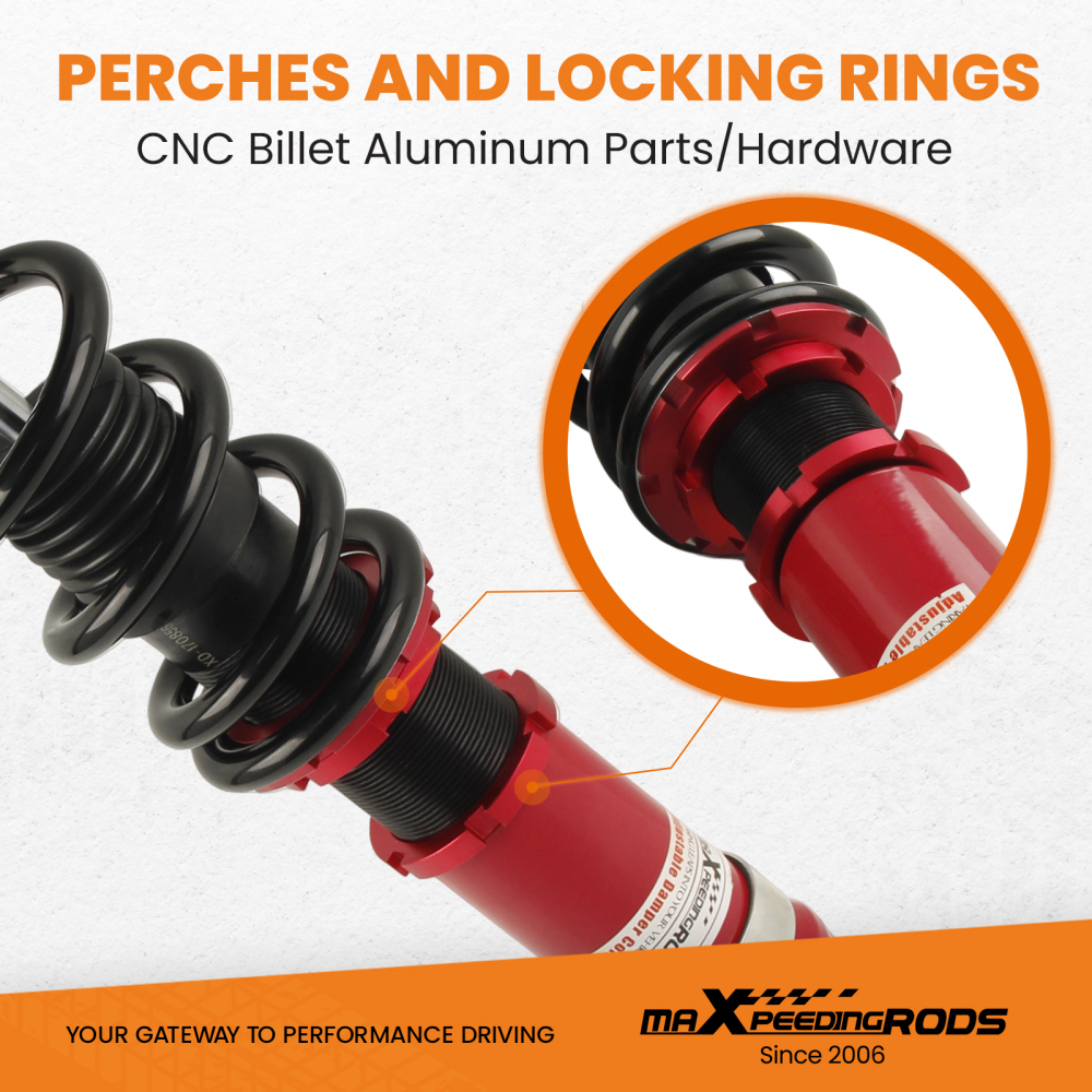 Compatible for Honda S2000 AP1 AP2 2000-2009 24 Ways Damper Adjustable Shocks Coilovers