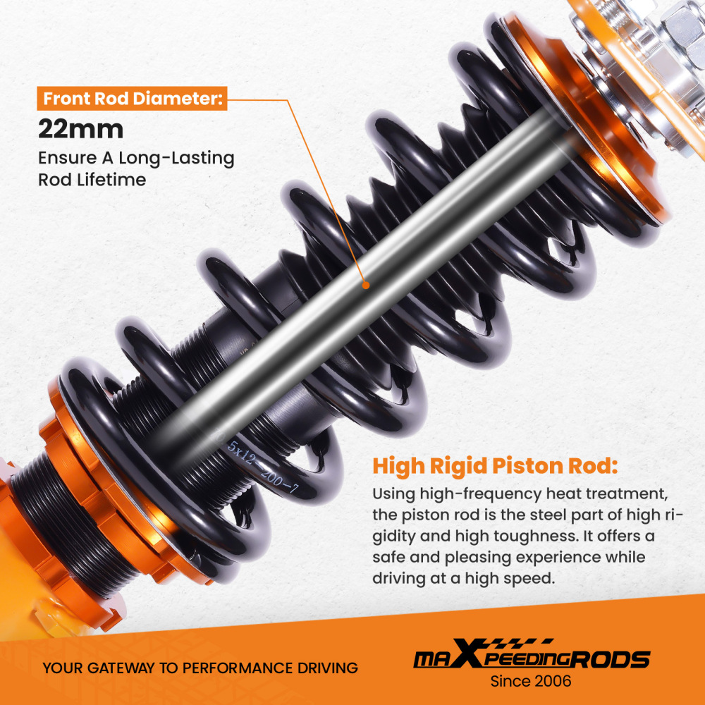 Coilover Suspension Spring Shock Structs KitsCompatible compatible for HYUNDAI SONATA 2.0L L4 Turbocharged 2012-2014 lowering kit