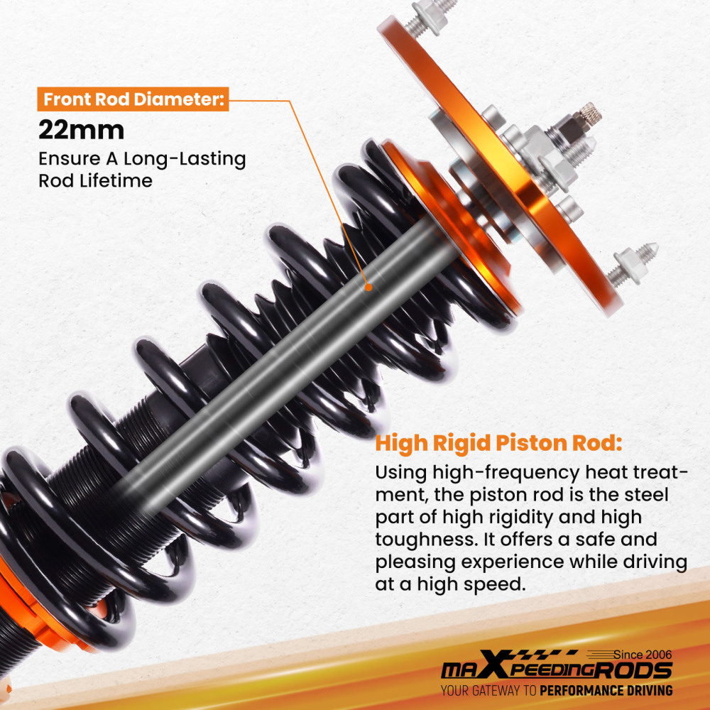 Coilover Strut Suspension Kit compatible for Subaru Impreza WRX G3 GE GV GR 2.5 WRX