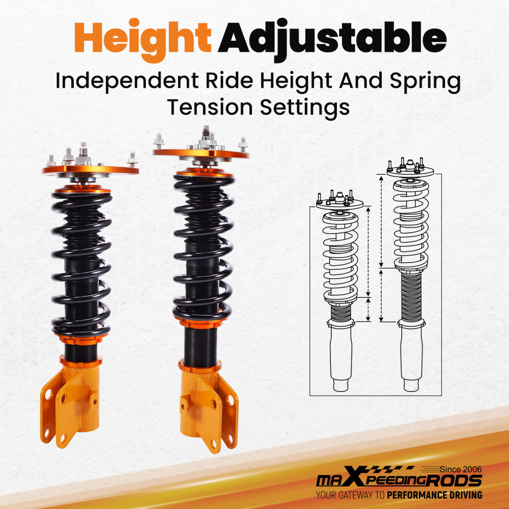 Coilover Strut Suspension Kit compatible for Subaru Impreza WRX G3 GE GV GR 2.5 WRX