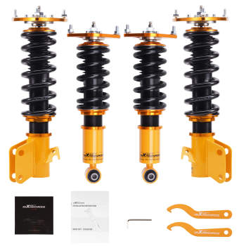 Compatible for Subaru Impreza 2008-2013 24 Adjustable Damper Coilover Struts Shock Suspension Kit Lowering Kit