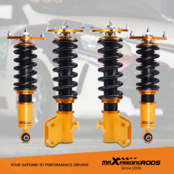 Compatible for Subaru Impreza 2008-2013 24 Adjustable Damper Coilover Struts Shock Suspension Kit Lowering Kit