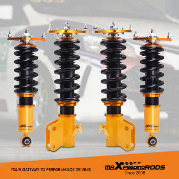 Compatible for Subaru Impreza 2008-2013 24 Adjustable Damper Coilover Struts Shock Suspension Kit Lowering Kit