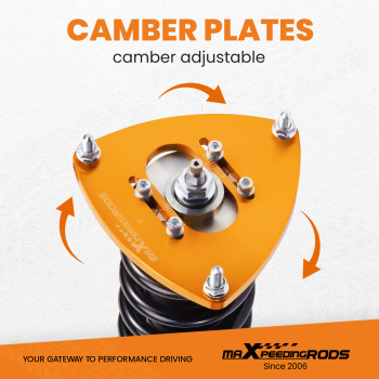 Compatible for Subaru Impreza 2008-2013 24 Adjustable Damper Coilover Struts Shock Suspension Kit Lowering Kit