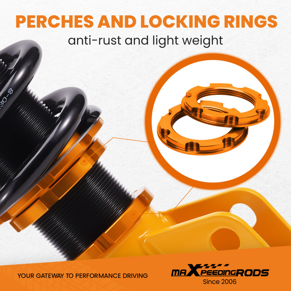 Coilover Struts Shock Suspension Kit compatible for Subaru Impreza 2008-2011 Adj. Damper Lowering Kit