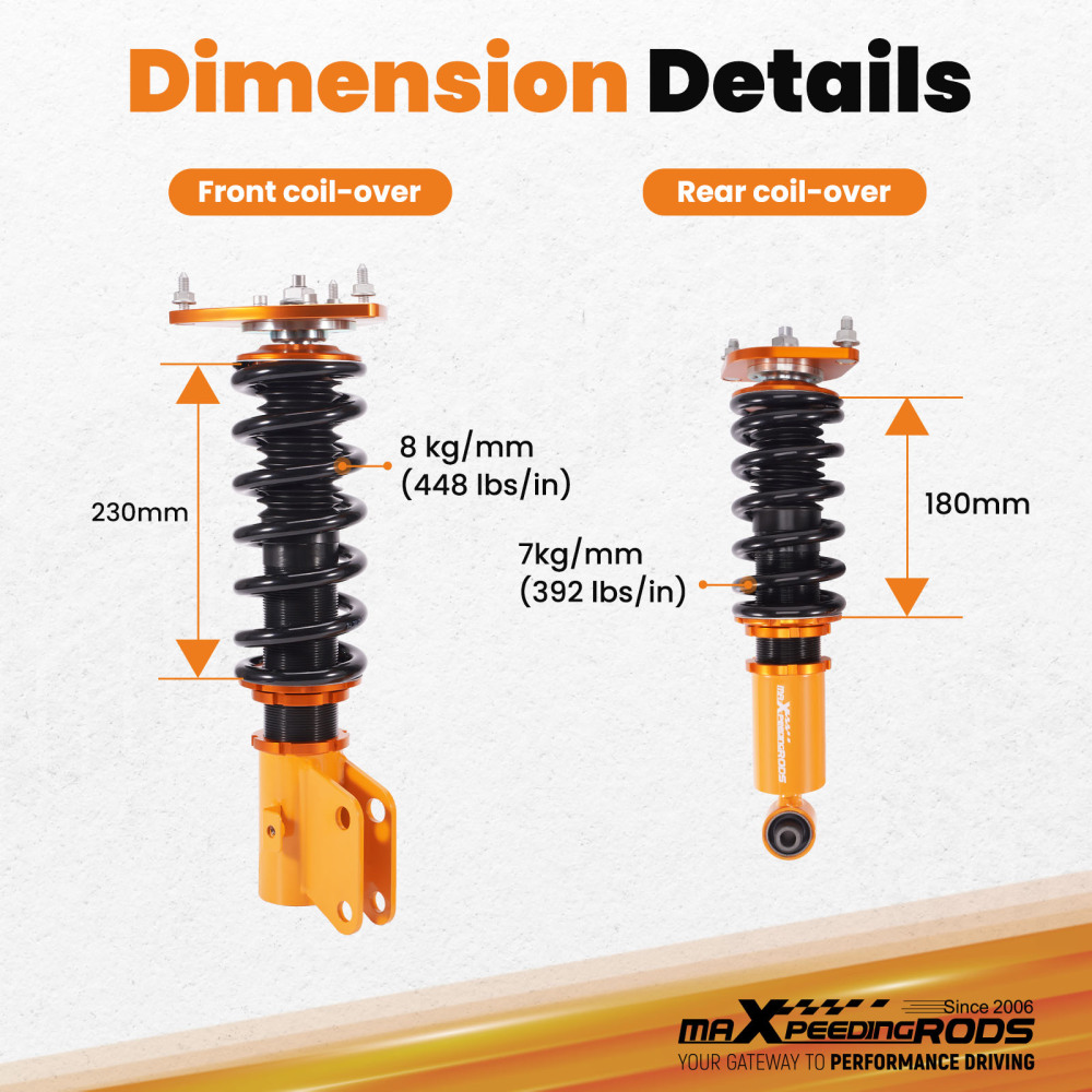Compatible for Subaru Impreza WRX Limited Premium sedan / hatchback Coilover
