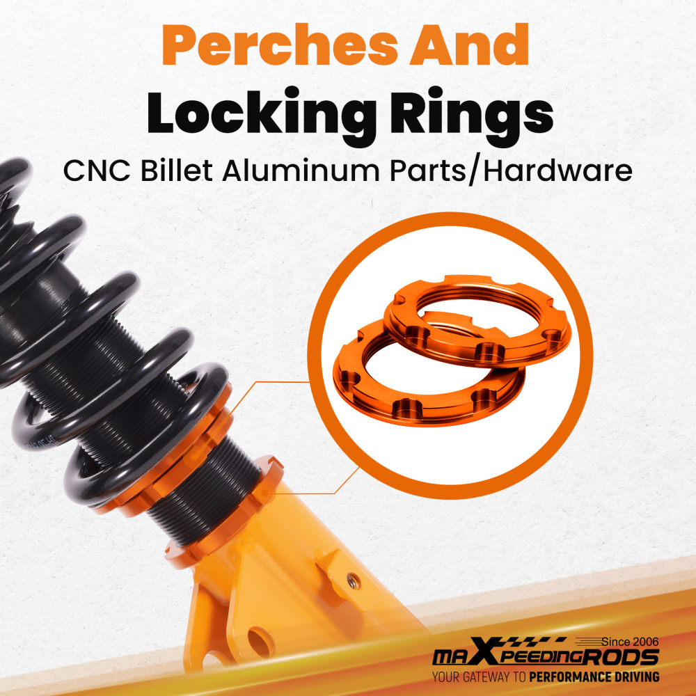 Adjustable Coilovers Suspension Lowering Kit compatible for Subaru Impreza WRX 08-14