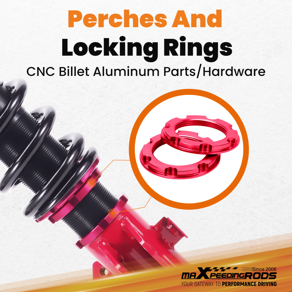 24 Way Damper Coilovers Suspension Lowering Kit compatible for Subaru Impreza WRX 2008-14