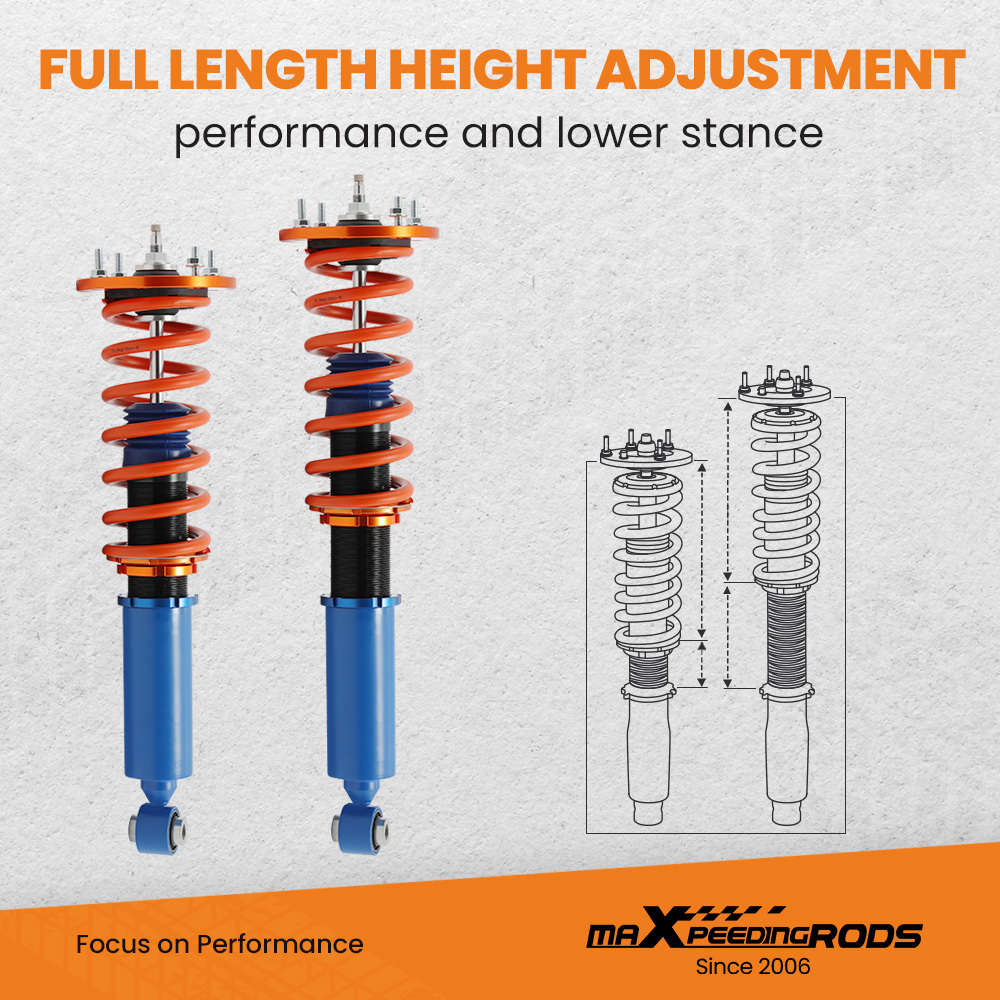 Coilovers LoweringCoilovers Kit compatible for Jaguar XF 2007-2015 Adjustable Coil Springs Struts Assembly