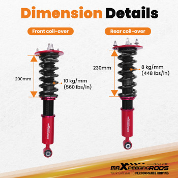 MaXpeedingrods 24 Way Damper Coilovers Suspension Kit For LS400 (UCF10) 90-94