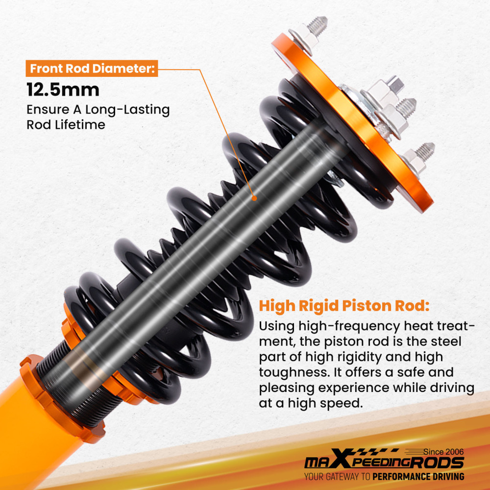 Maxpeedingrods Coilovers Coils Kit Set New compatible for Lexus LS430 2001-2006 Adj. Height