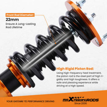  Compatible for Lexus LS 430 LS430 UCF30 XF30 2001-2006 Complete Coilovers Shock Spring Kit Lowering Kit