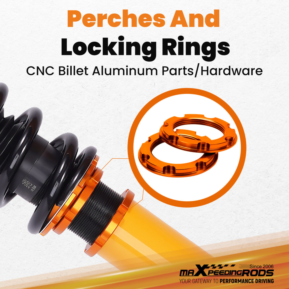 2007 - 2016 compatible for Lexus LS460 RWD USF40 Adjustable Height Shock Absorber Coilovers Lowering kit