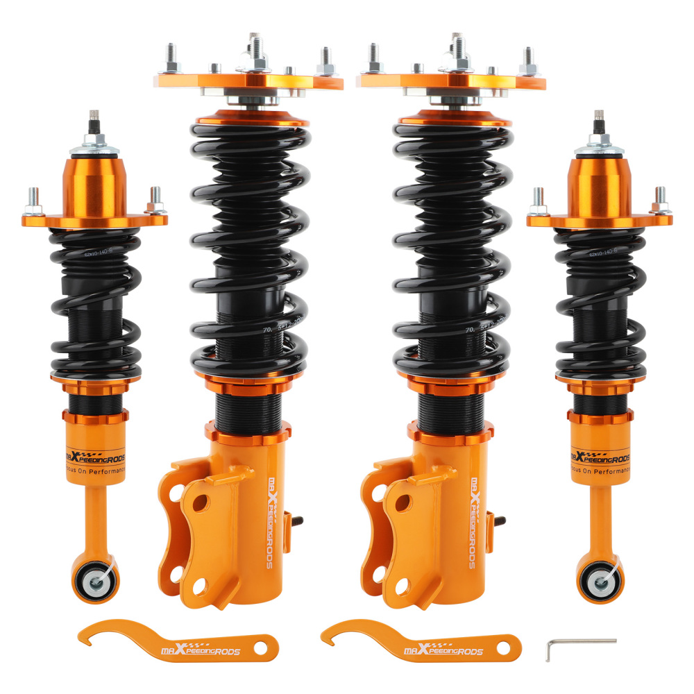 Compatible for Mitsubishi Lancer/Mirage compatible for FWD 02-06 Full Suspension Coilover Coilovers Kits Lowering Kit