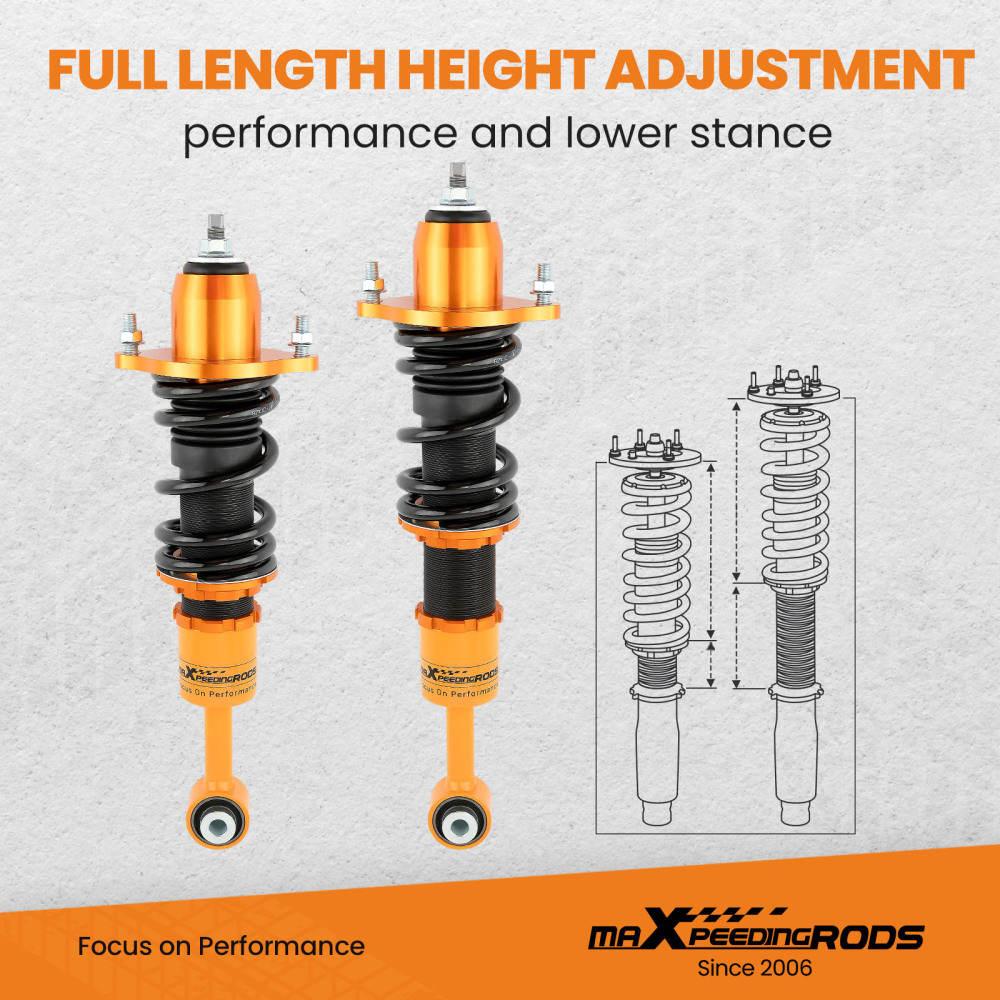 2Pcs Rear Coilovers Struts Lowering Kit compatible for Mitsubishi Lancer 2002-2006