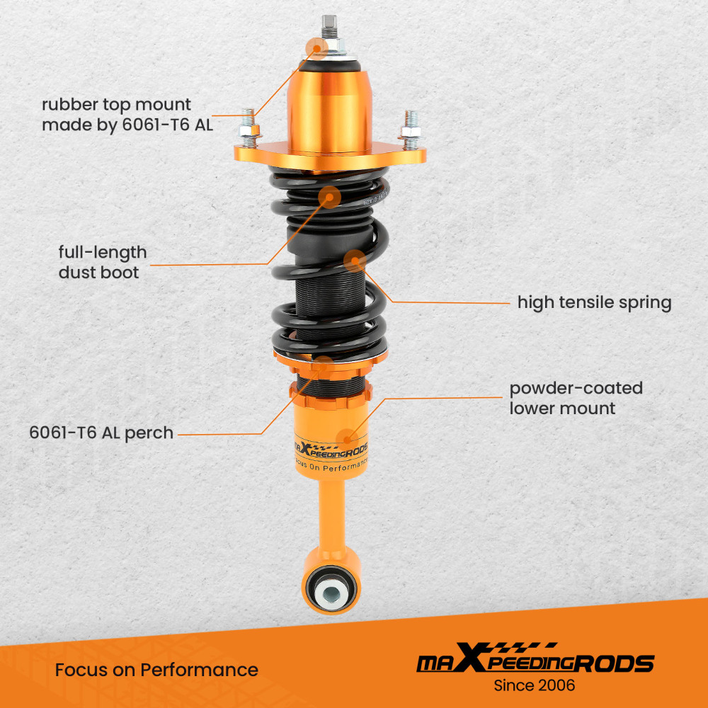 2Pcs Rear Coilovers Struts Lowering Kit compatible for Mitsubishi Lancer 2002-2006