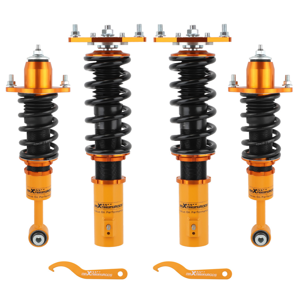 Kit de suspension coilover compatible pour mitsubishi lancer / mirage / ralliart 02-06 amortisseur neufkit d'abaissement