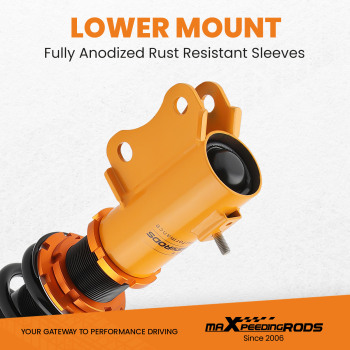 Kit de suspension coilover compatible pour mitsubishi lancer / mirage / ralliart 02-06 amortisseur neufkit d'abaissement