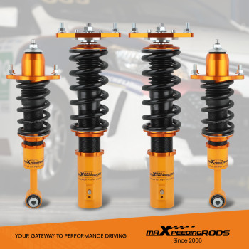 Kit de suspension coilover compatible pour mitsubishi lancer / mirage / ralliart 02-06 amortisseur neufkit d'abaissement