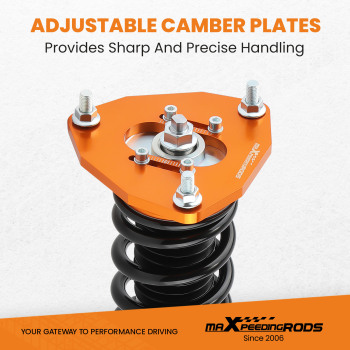 Kit de suspension coilover compatible pour mitsubishi lancer / mirage / ralliart 02-06 amortisseur neufkit d'abaissement