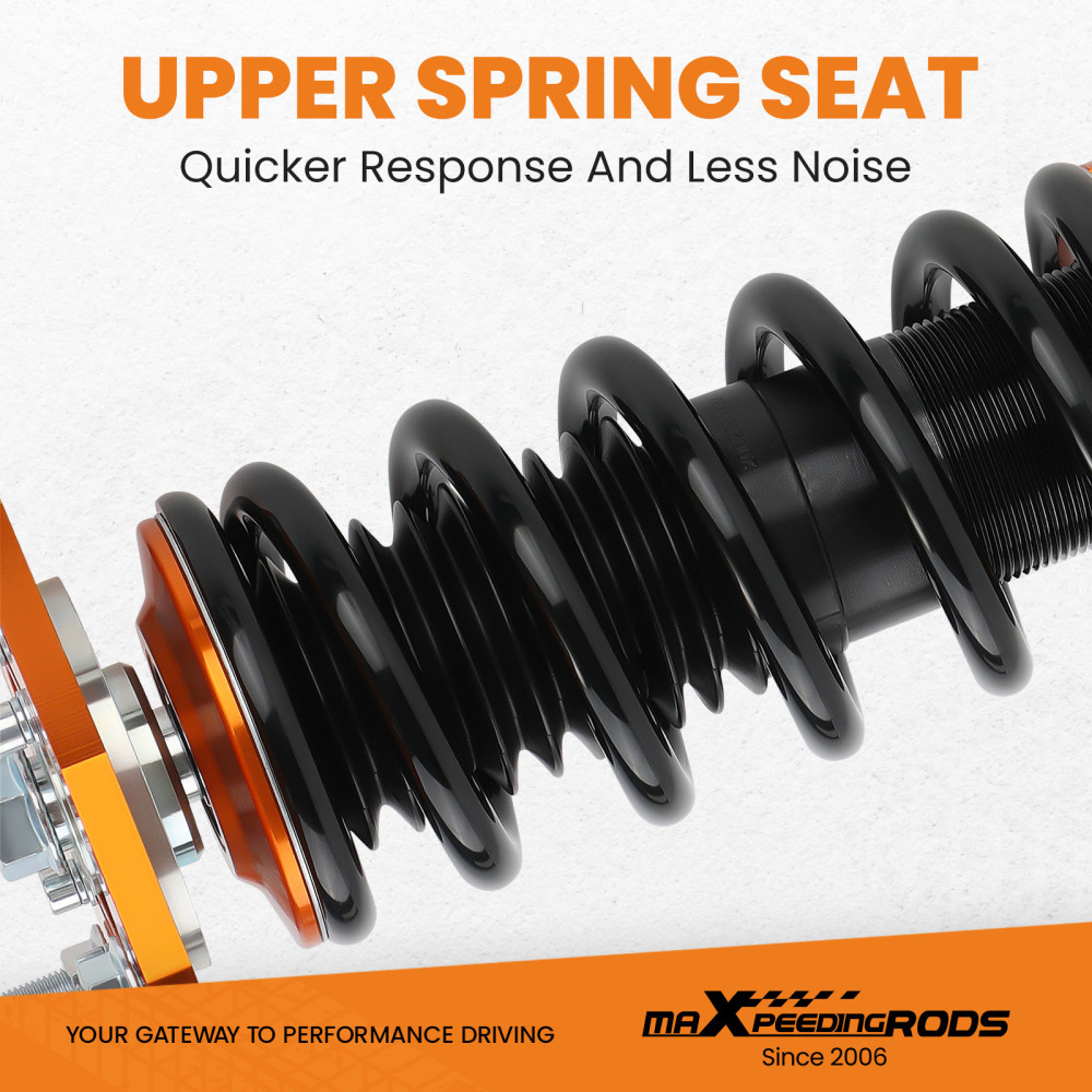 Kit de suspension coilover compatible pour mitsubishi lancer / mirage / ralliart 02-06 amortisseur neufkit d'abaissement