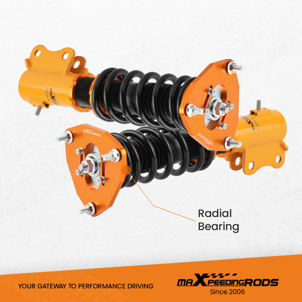 Kit de suspension coilover compatible pour mitsubishi lancer / mirage / ralliart 02-06 amortisseur neufkit d'abaissement