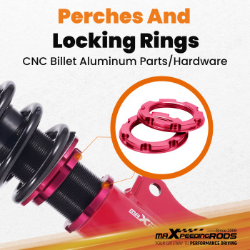 MaXpeedingrods Coilovers 24 Way Suspension Kit compatible for Mitsubishi Lancer 2002-2006