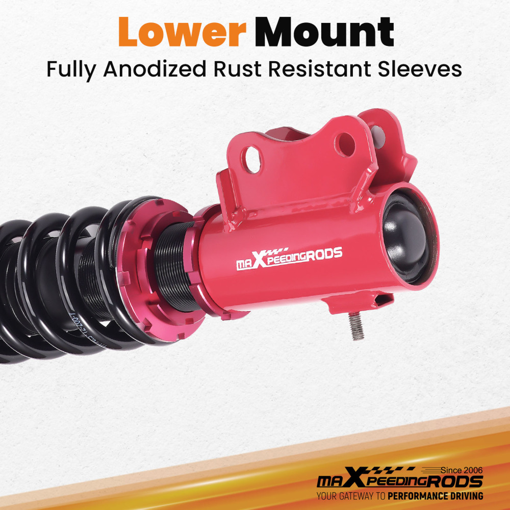24 Level Damper Adjustable Coilovers 2x Front compatible for Mitsubishi Lancer 2002-2006