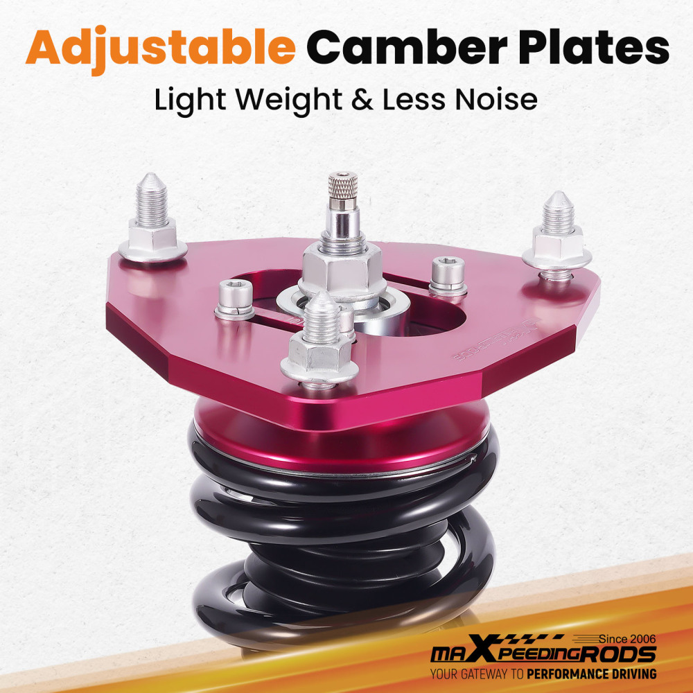 24 Level Damper Adjustable Coilovers 2x Front compatible for Mitsubishi Lancer 2002-2006