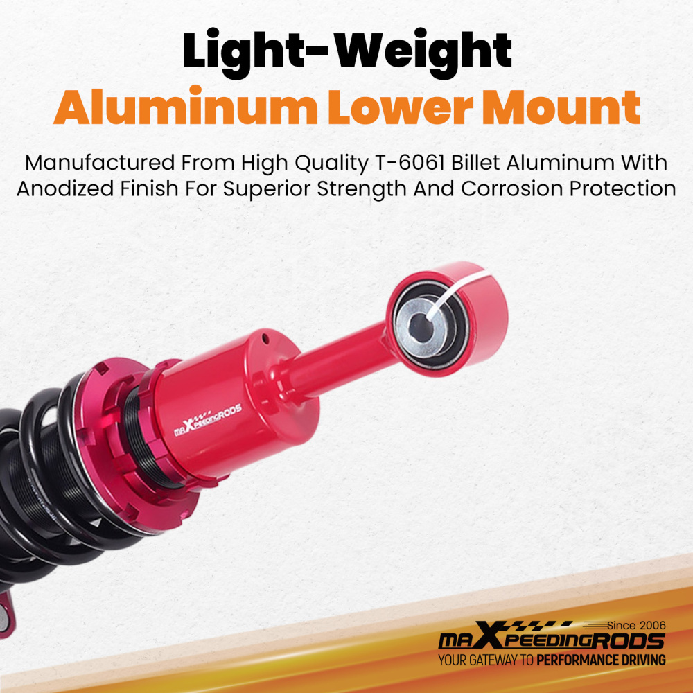 Rear Adjustable Coilover Shock Absorber compatible for Mitsubishi Lancer CS6A /CS7A 02-26