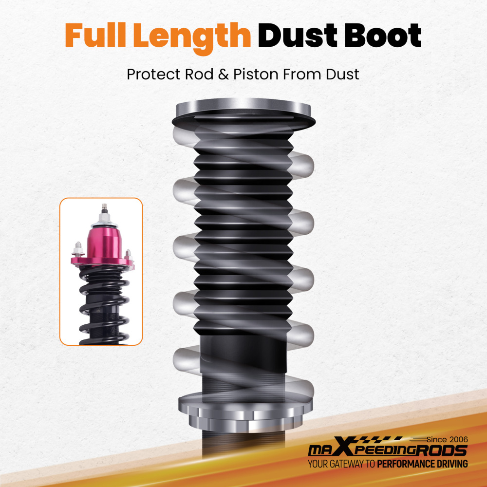 Rear Adjustable Coilover Shock Absorber compatible for Mitsubishi Lancer CS6A /CS7A 02-26