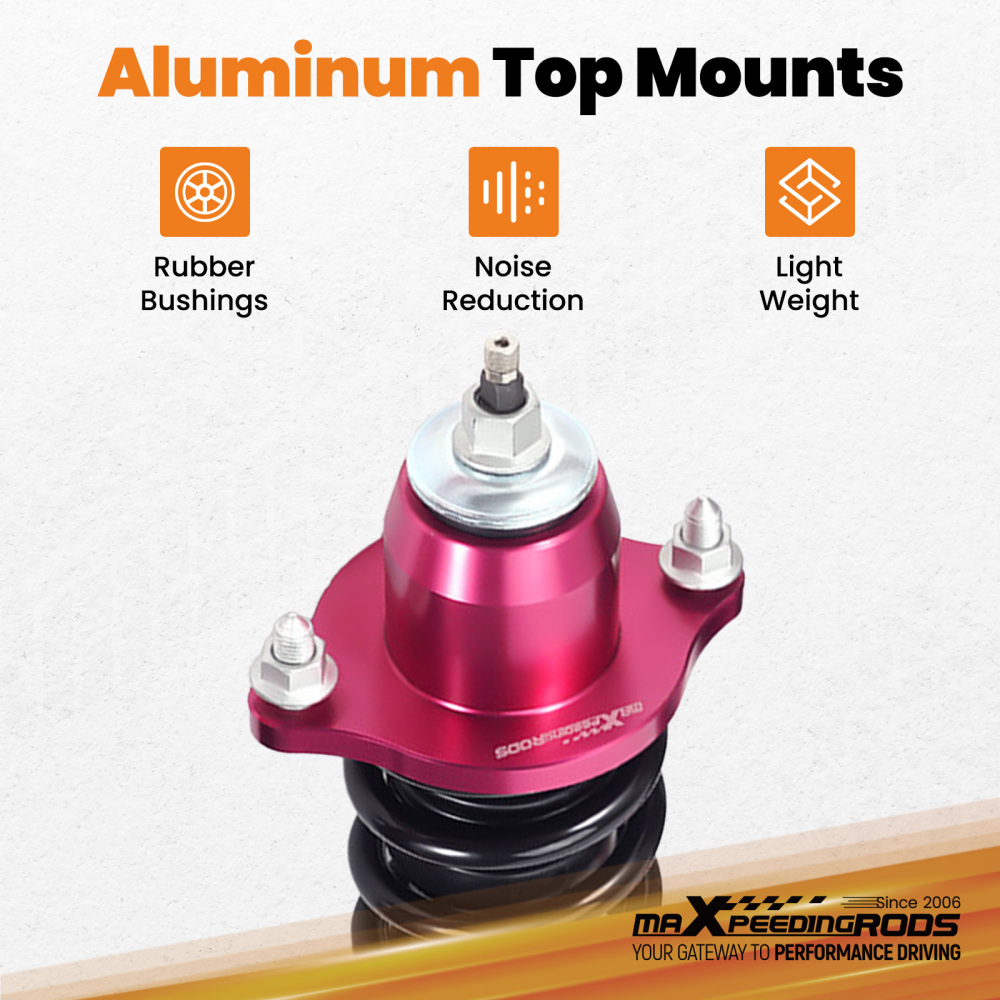 Rear Adjustable Coilover Shock Absorber compatible for Mitsubishi Lancer CS6A /CS7A 02-26